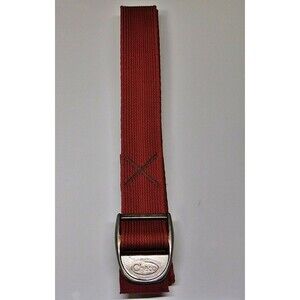 Chaco 1" Webbing Belt with Metal Cam Buckle - Rust Red / Maroon